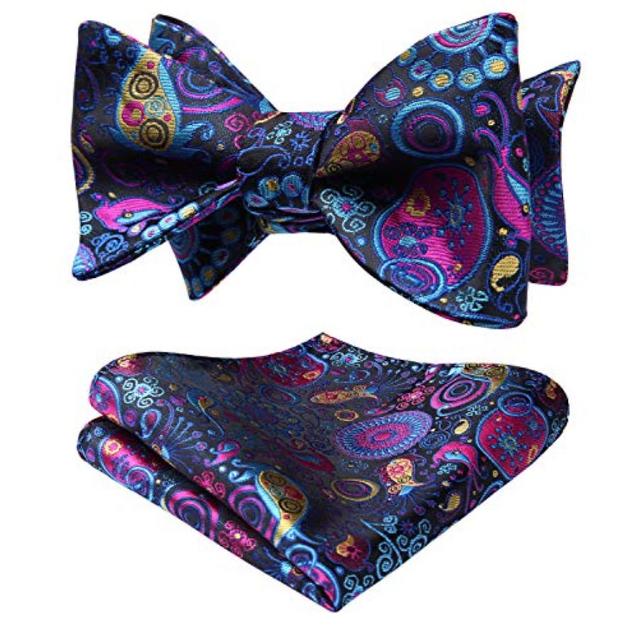 Bow Ties for Men Floral Bowtie - Pocket Square Set avaliação e preço