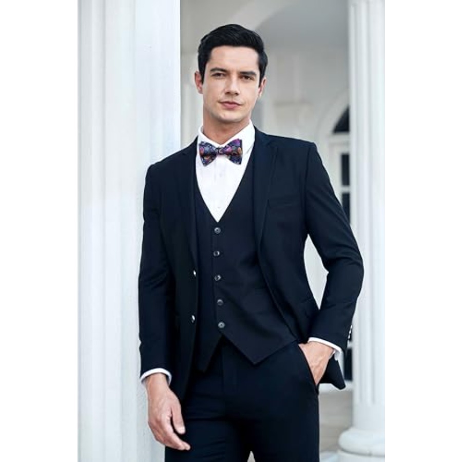 Bow Ties for Men Floral Bowtie - Pocket Square Set avaliação e preço
