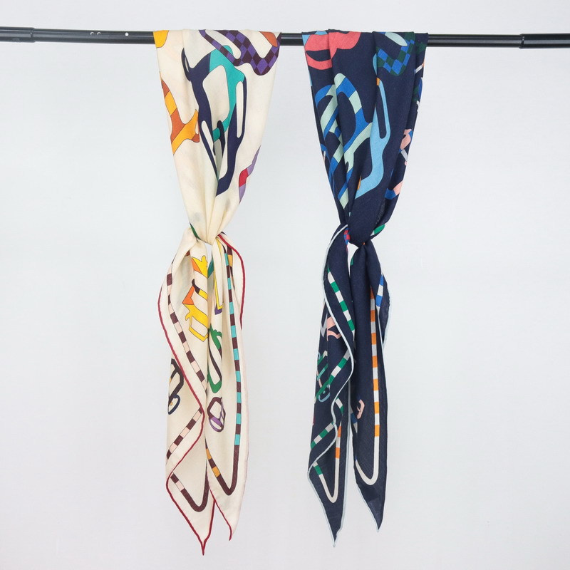 Silk Wool Scarf Large Triangle - Pashmina Wrap Large avaliação e preço