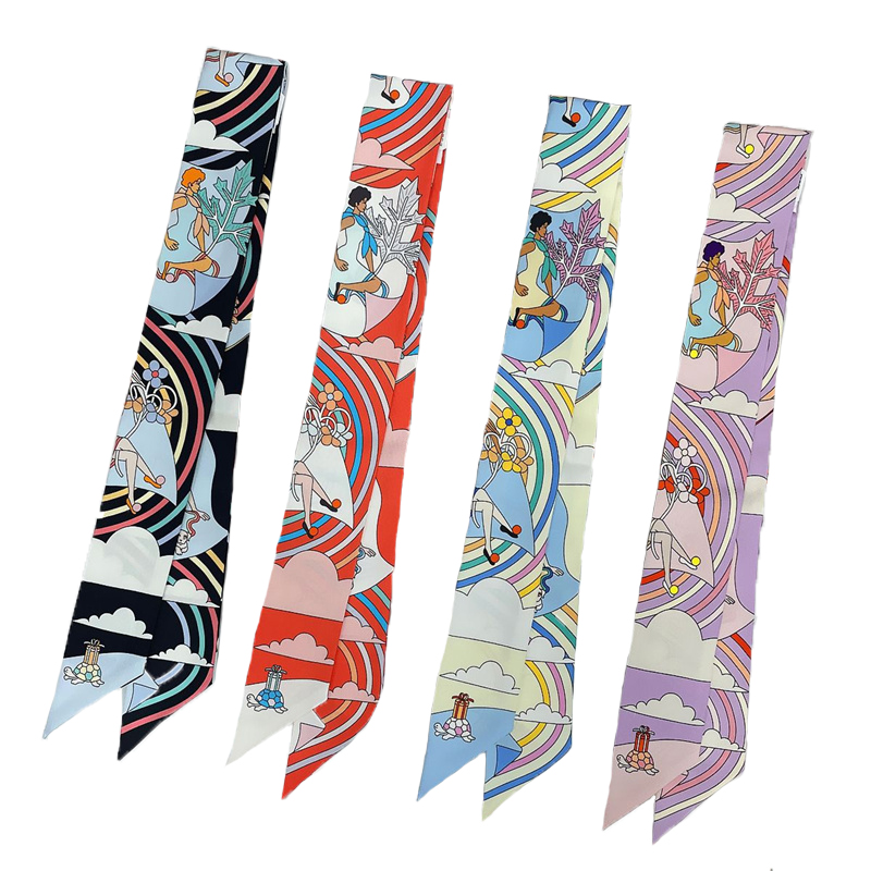 Women 100% Mulberry Silk Scarf - Head Wrap Turban avaliação e preço