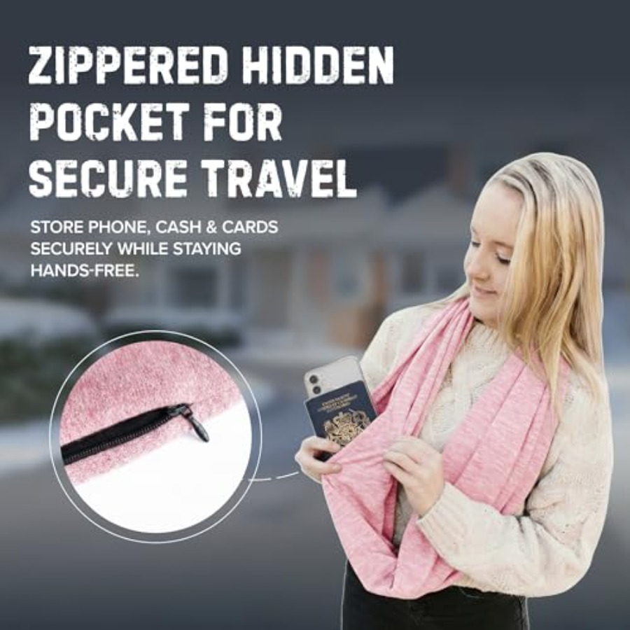 Infinity Travel Scarf Loop wit - Infinity Scarf Knit avaliação e preço