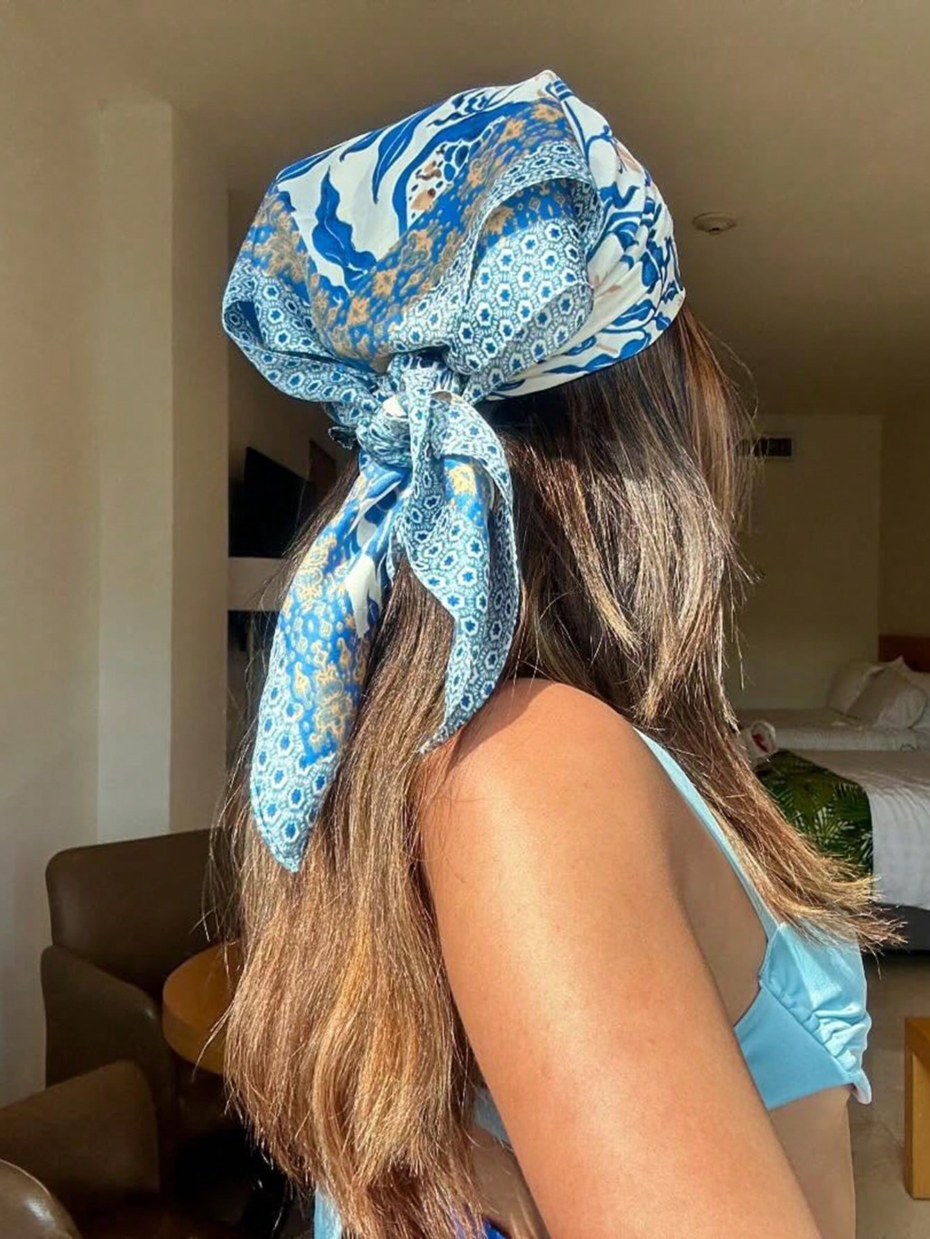 Luxury Brand Bohemia Print Squ - Silk Neck Scarf avaliação e preço