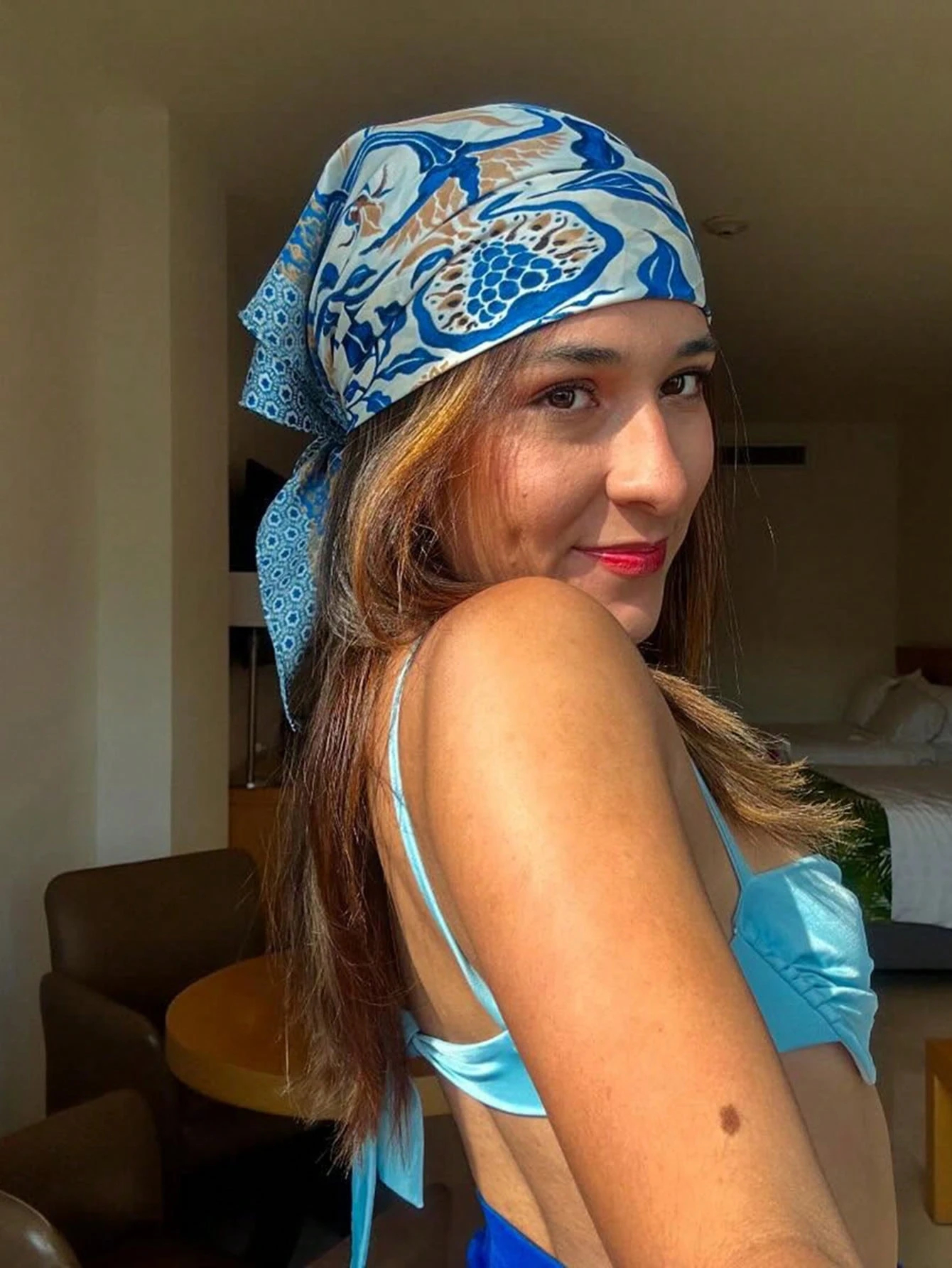 Luxury Brand Bohemia Print Squ - Silk Neck Scarf avaliação e preço