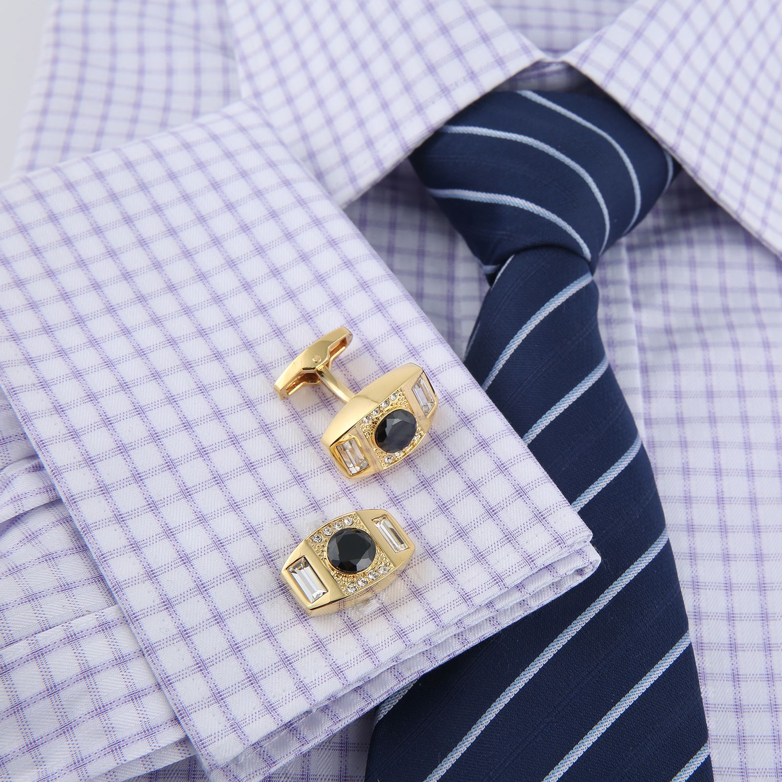 High Quality Cufflinks Necktie - Tie Bar Set Gift avaliação e preço