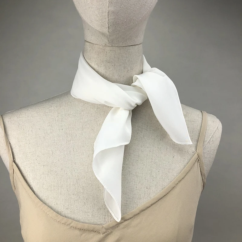 New Women Silk Scarf Square Ne - Ascot Neck Scarf avaliação e preço