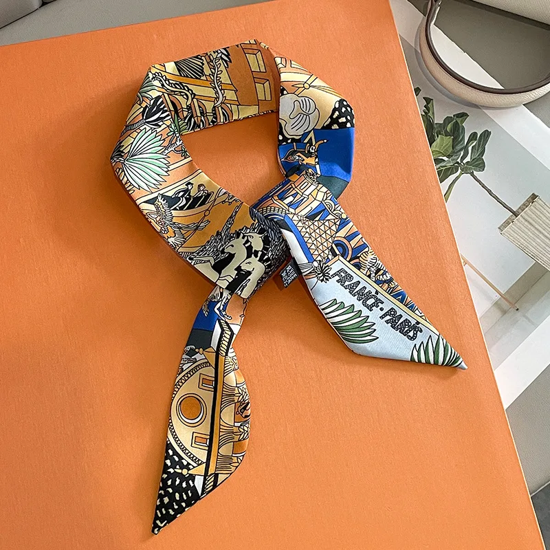 Luxury Design Horse Print Skin - Ascot Neck Scarf avaliação e preço