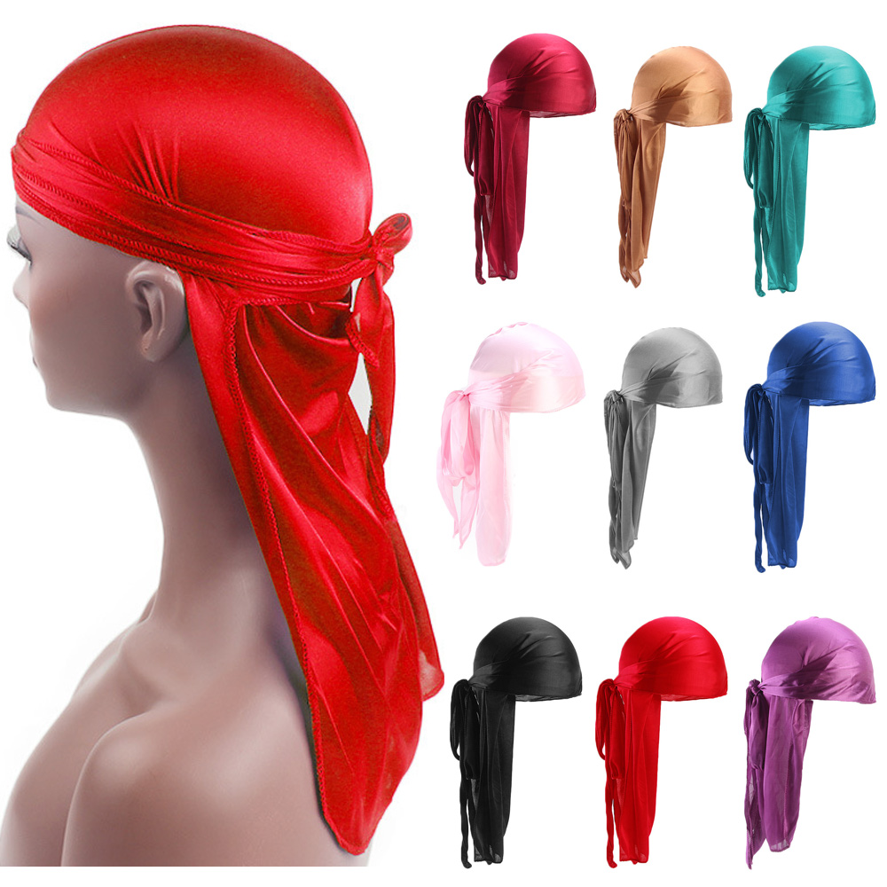 Unisex Adult Satin Long Tail D - Bandana Doo Rag avaliação e preço
