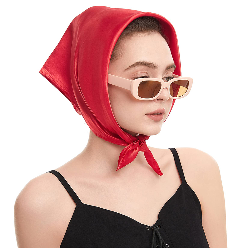 2024 New Fashion Women Satin S - Scarf Silk Square avaliação e preço