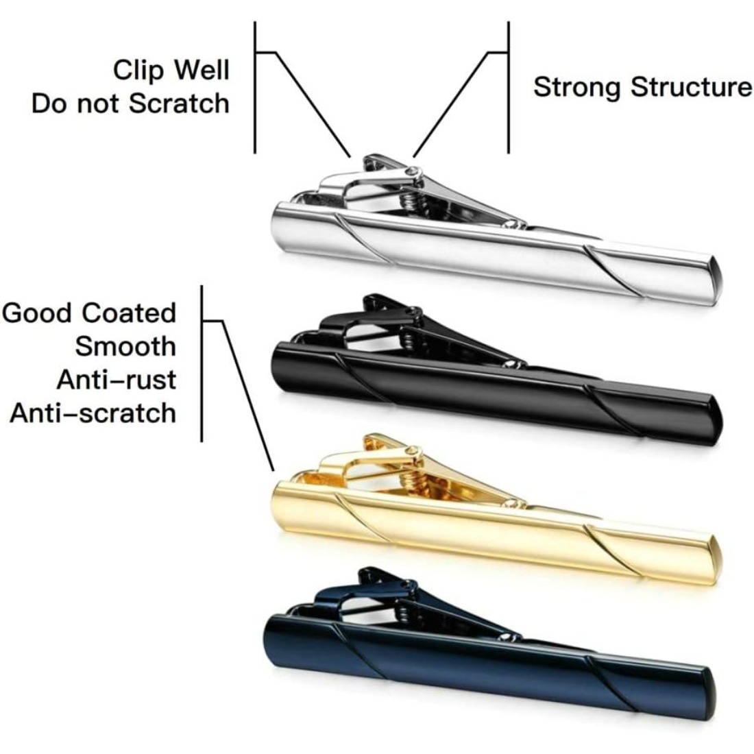Father's Day gift Men's Tie Cl - Tie Bar Set Gift avaliação e preço