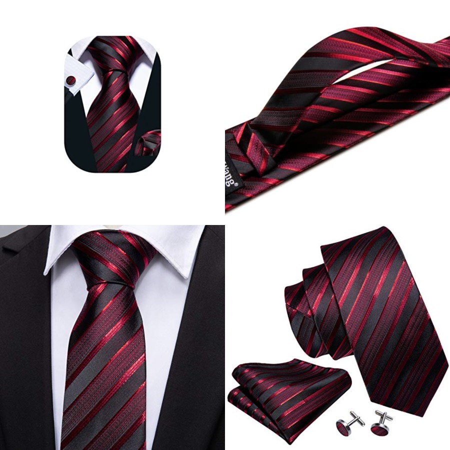 Tie Sets for Men Silk Stripe N - Silk Tie Striped avaliação e preço