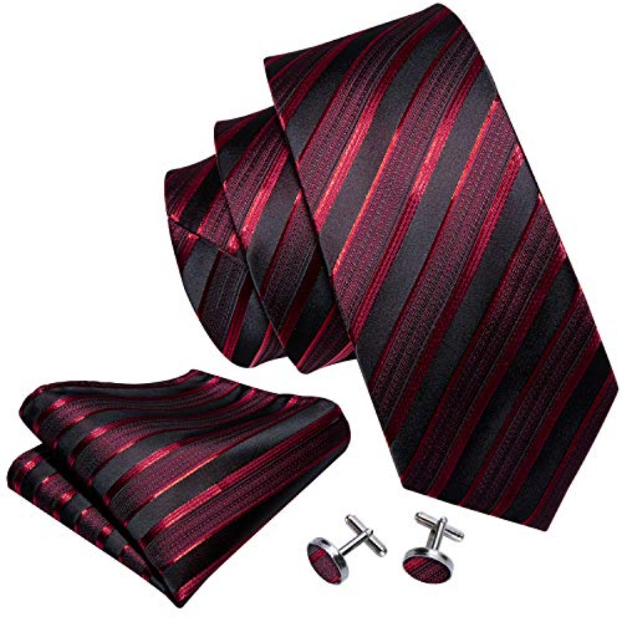 Tie Sets for Men Silk Stripe N - Silk Tie Striped avaliação e preço