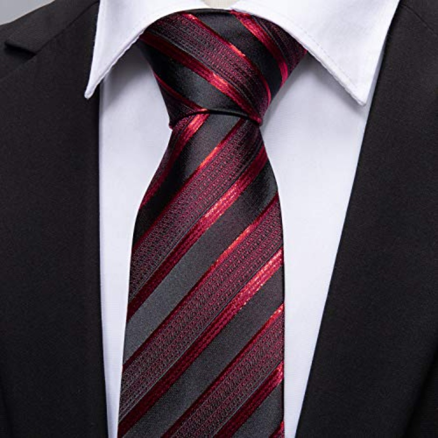 Tie Sets for Men Silk Stripe N - Silk Tie Striped avaliação e preço