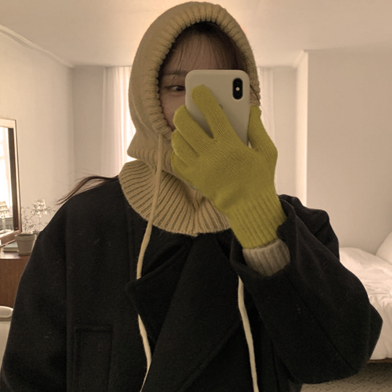 Knitted Hooded Infinity Scarf  - Infinity Scarf Knit avaliação e preço