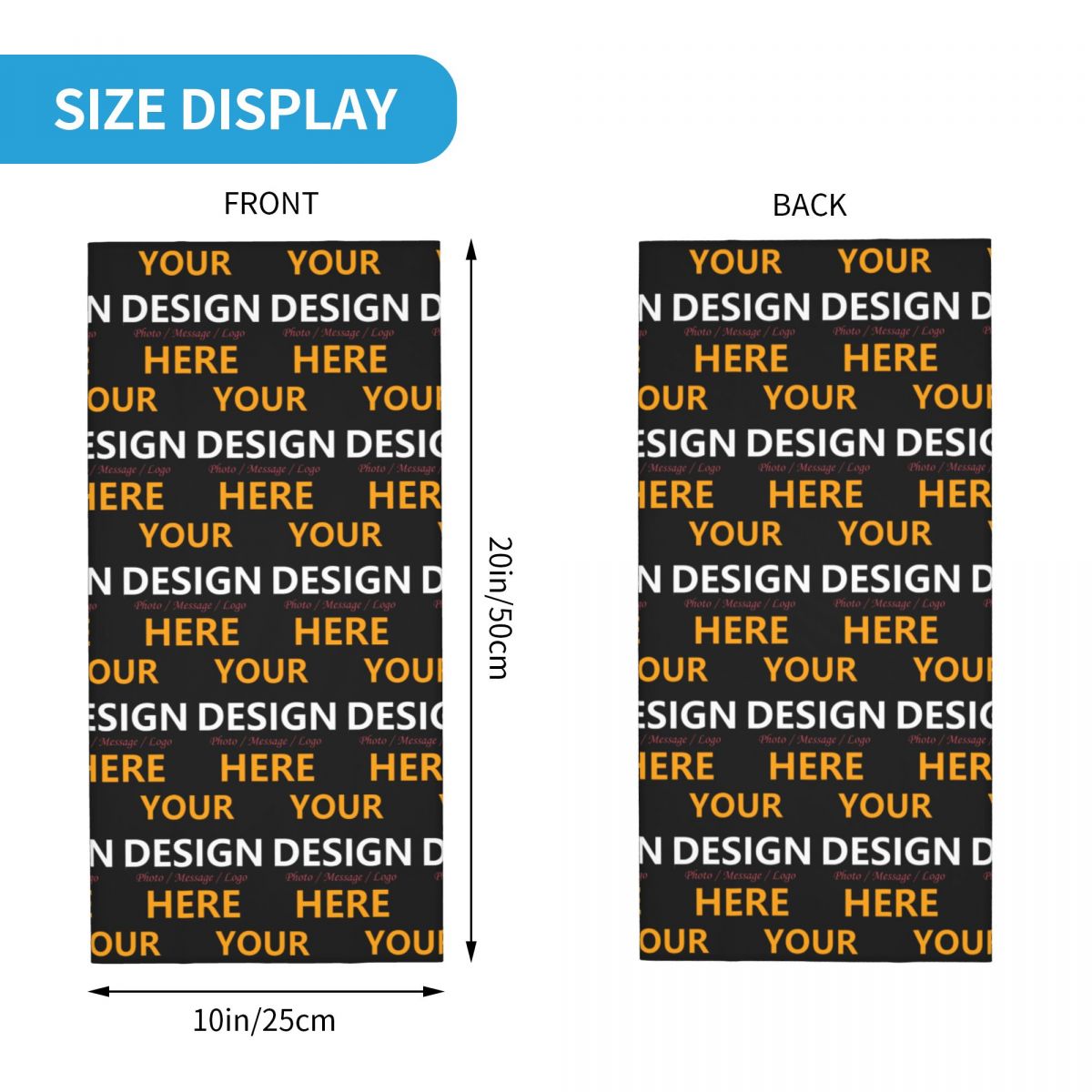 Custom Your Design Here Bandan - Neck Warmer Tube avaliação e preço