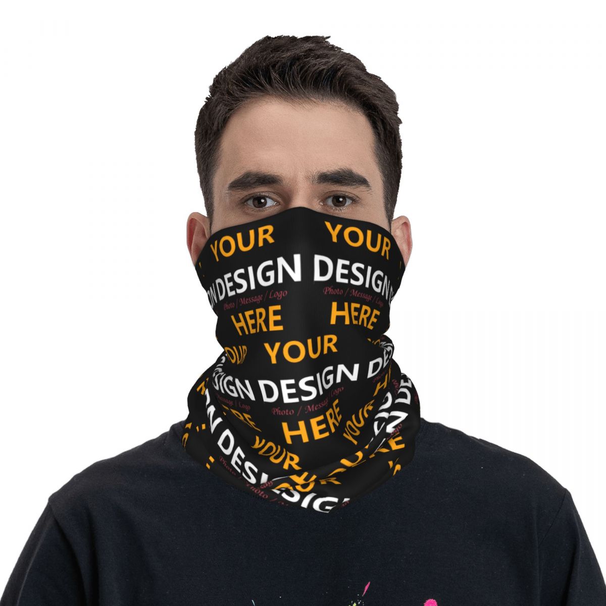 Custom Your Design Here Bandan - Neck Warmer Tube avaliação e preço