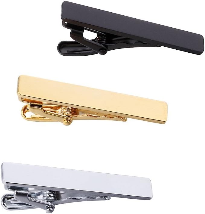 Men's Skinny Tie Clip Set 3 To - Tie Clip Silver avaliação e preço