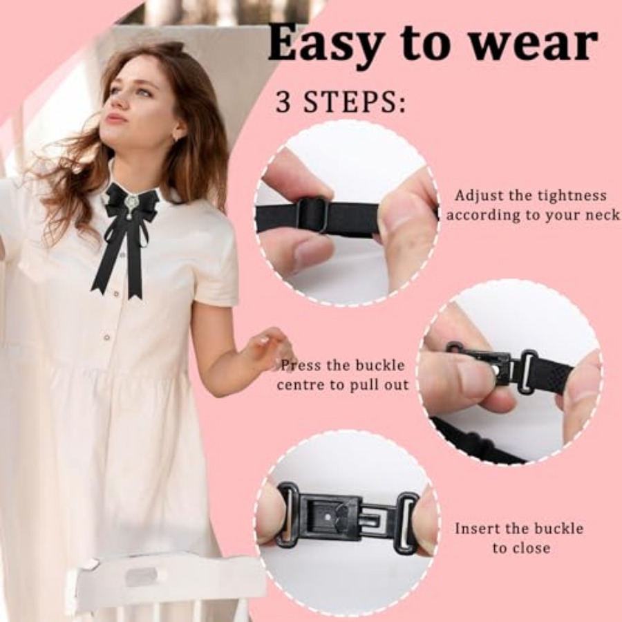 LJBFNN Bow Tie For Women, Pre- - Bow Tie Pre Tied avaliação e preço