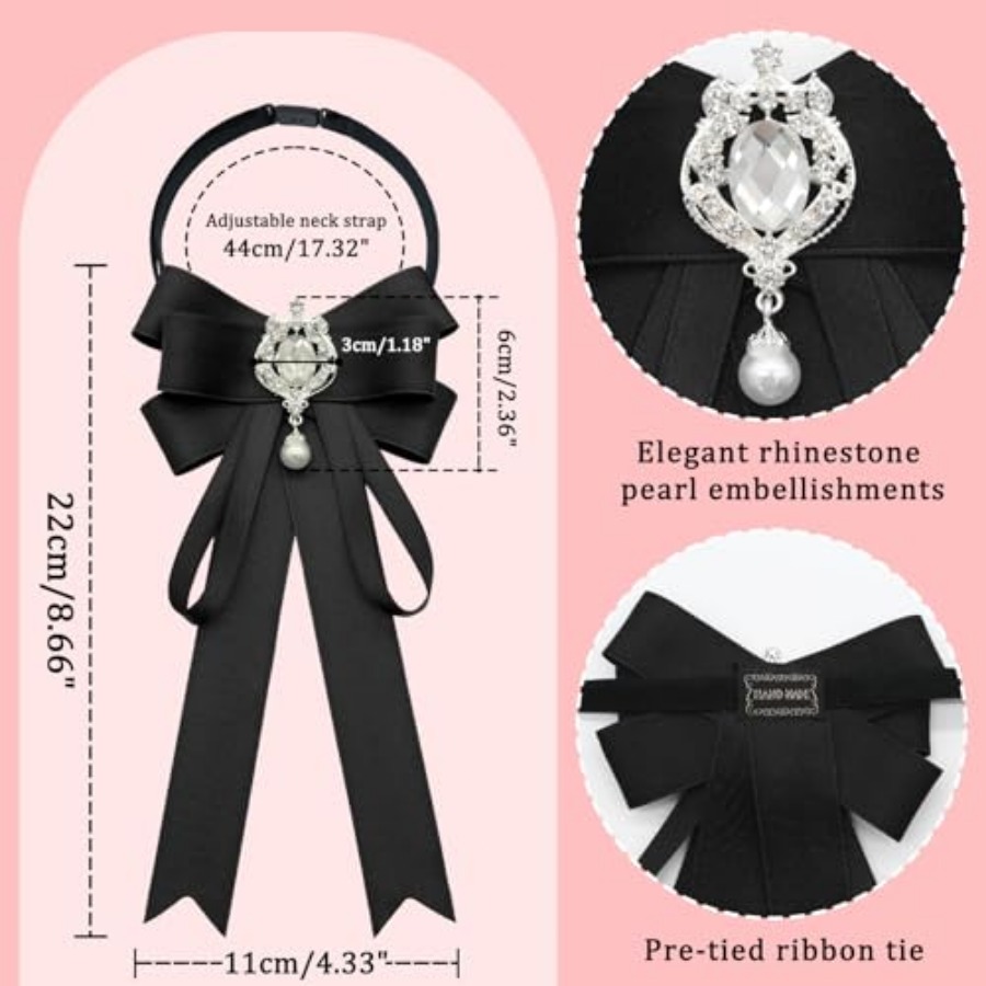 LJBFNN Bow Tie For Women, Pre- - Bow Tie Pre Tied avaliação e preço