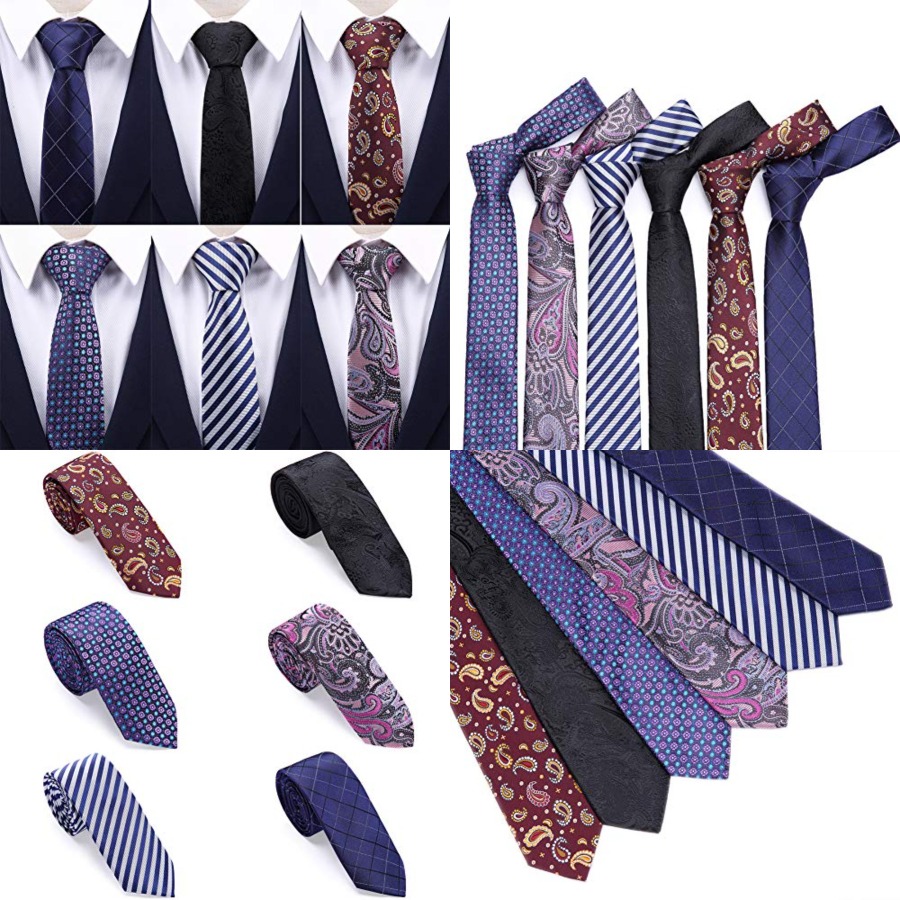 4 Packs Skinny Neckties for Me - Skinny Tie Men avaliação e preço