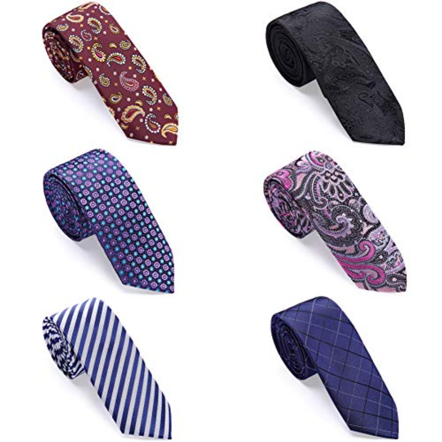 4 Packs Skinny Neckties for Me - Skinny Tie Men avaliação e preço