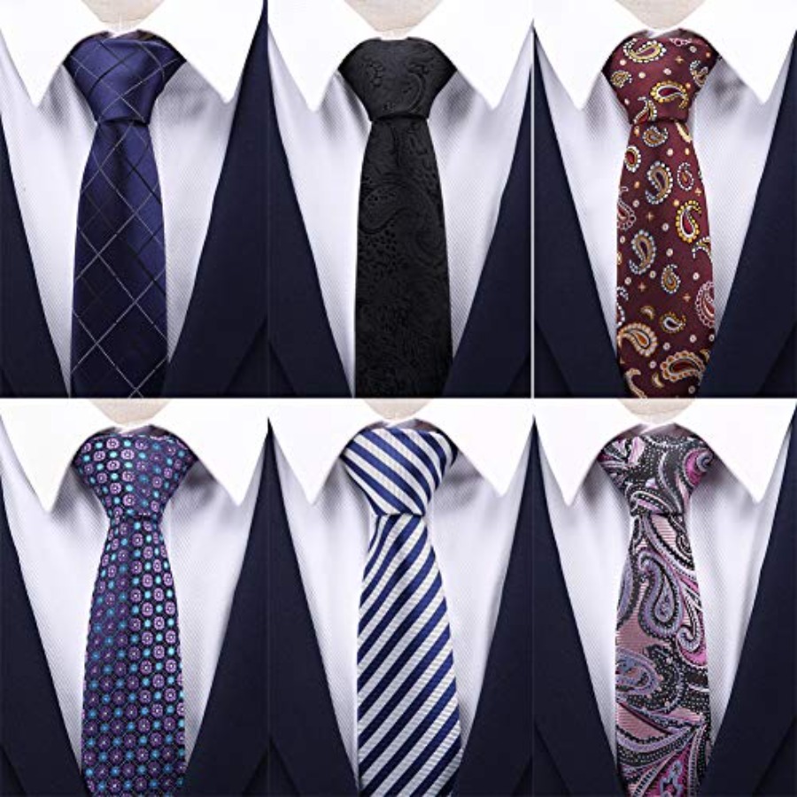4 Packs Skinny Neckties for Me - Skinny Tie Men avaliação e preço