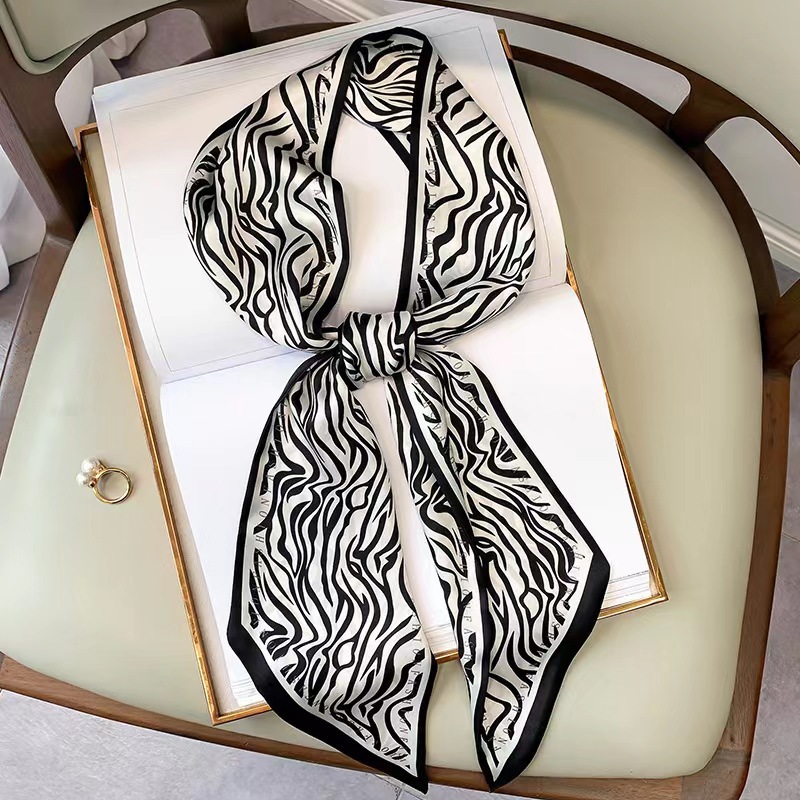 Luxury Zebra Print Silk Square - Silk Tie Striped avaliação e preço