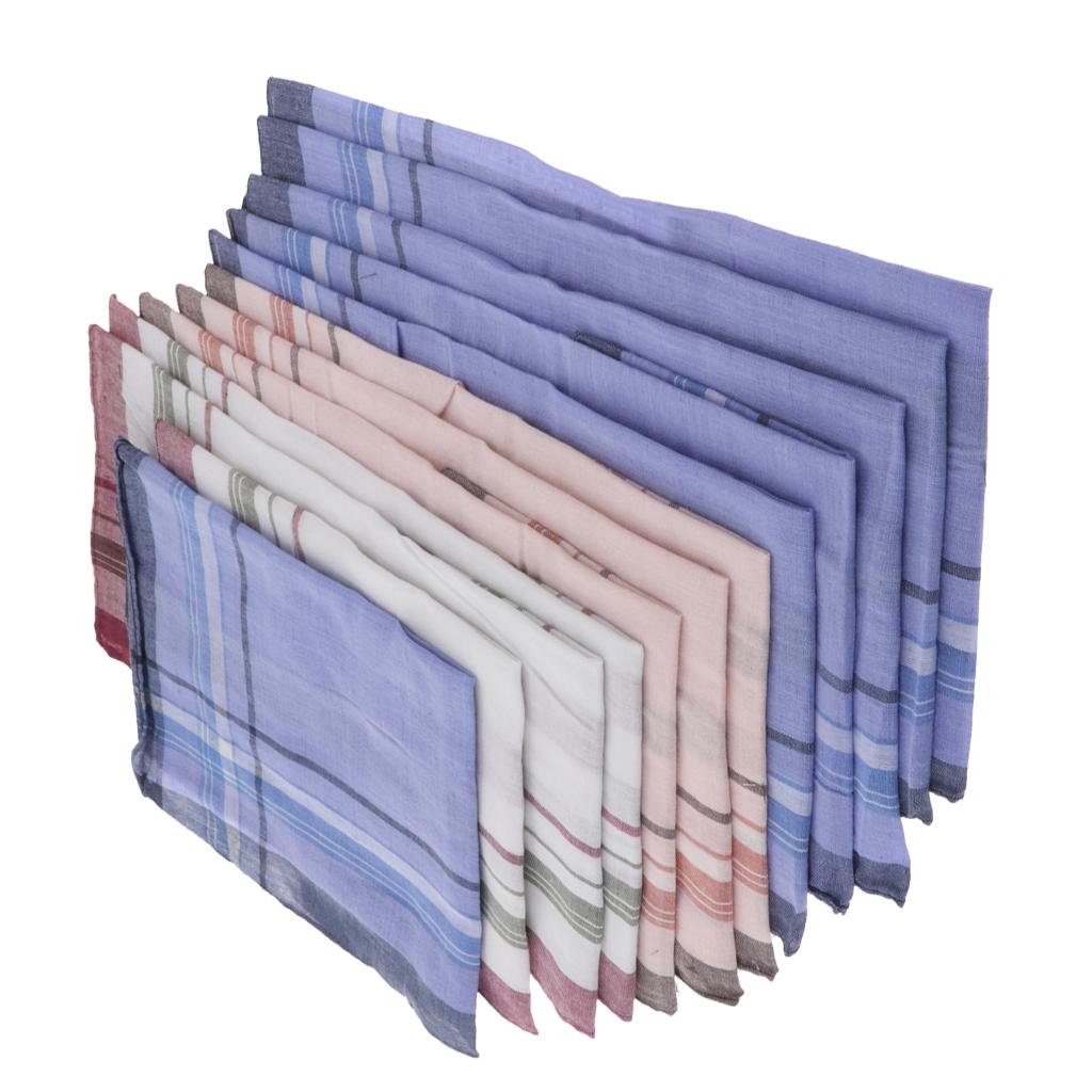12 Pieces Men Assorted Cotton  - Handkerchief Cotton Men avaliação e preço