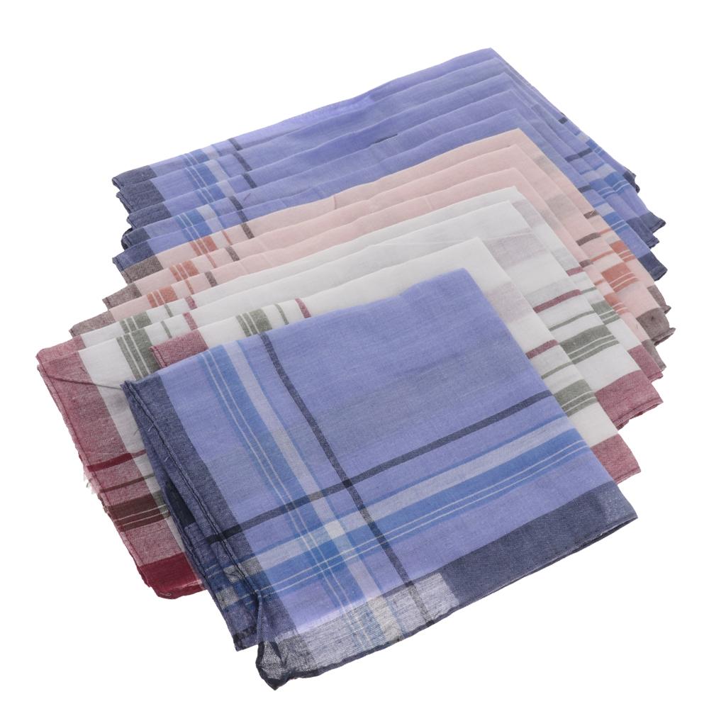 12 Pieces Men Assorted Cotton  - Handkerchief Cotton Men avaliação e preço