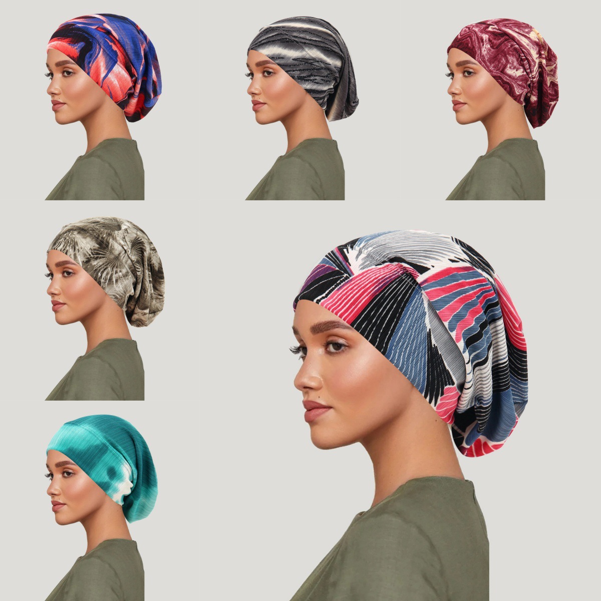2026 New Tie-dye Hair Cover Ca - Head Wrap Turban avaliação e preço