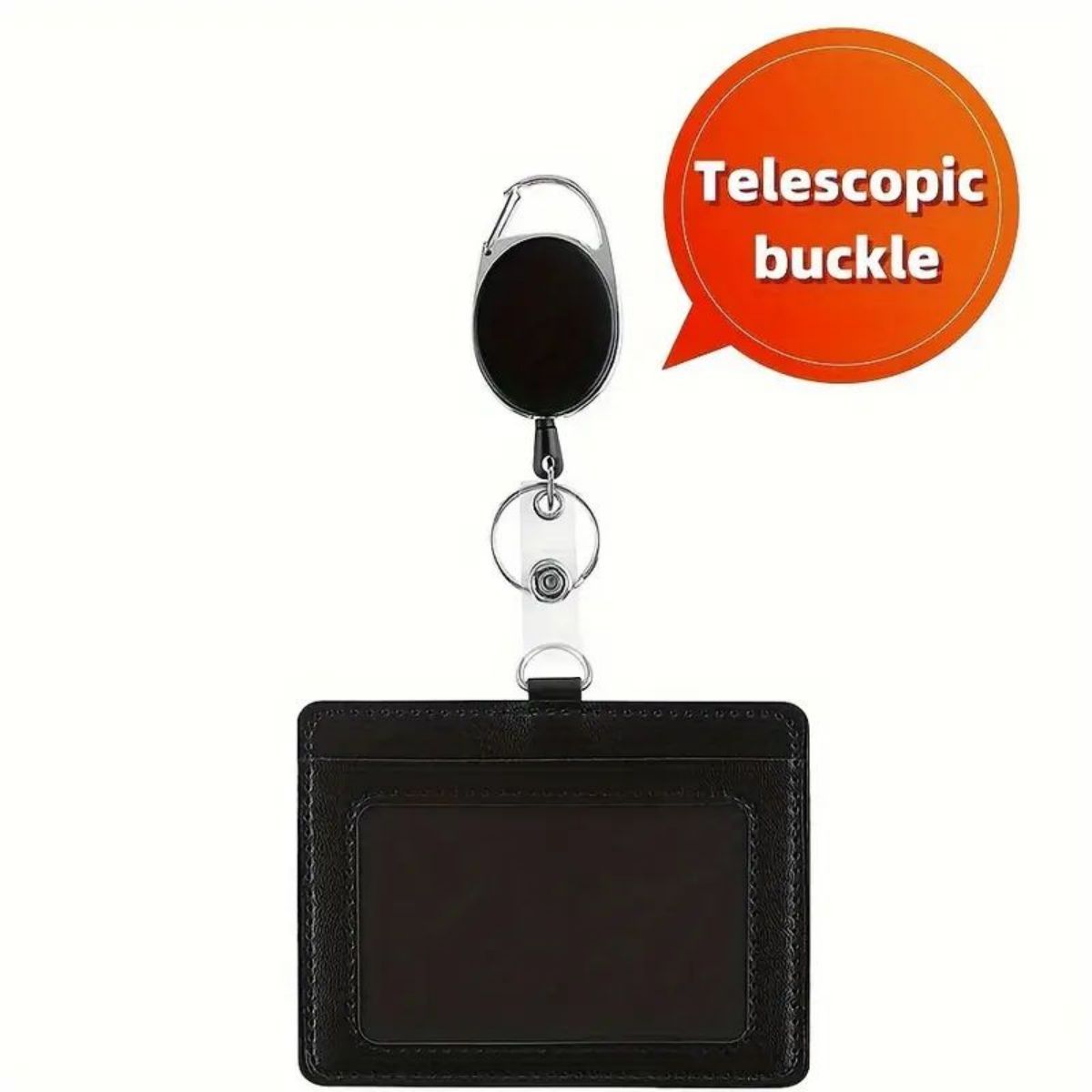 1 pc Horizontal ID badge holde - Lanyard Badge Holder avaliação e preço