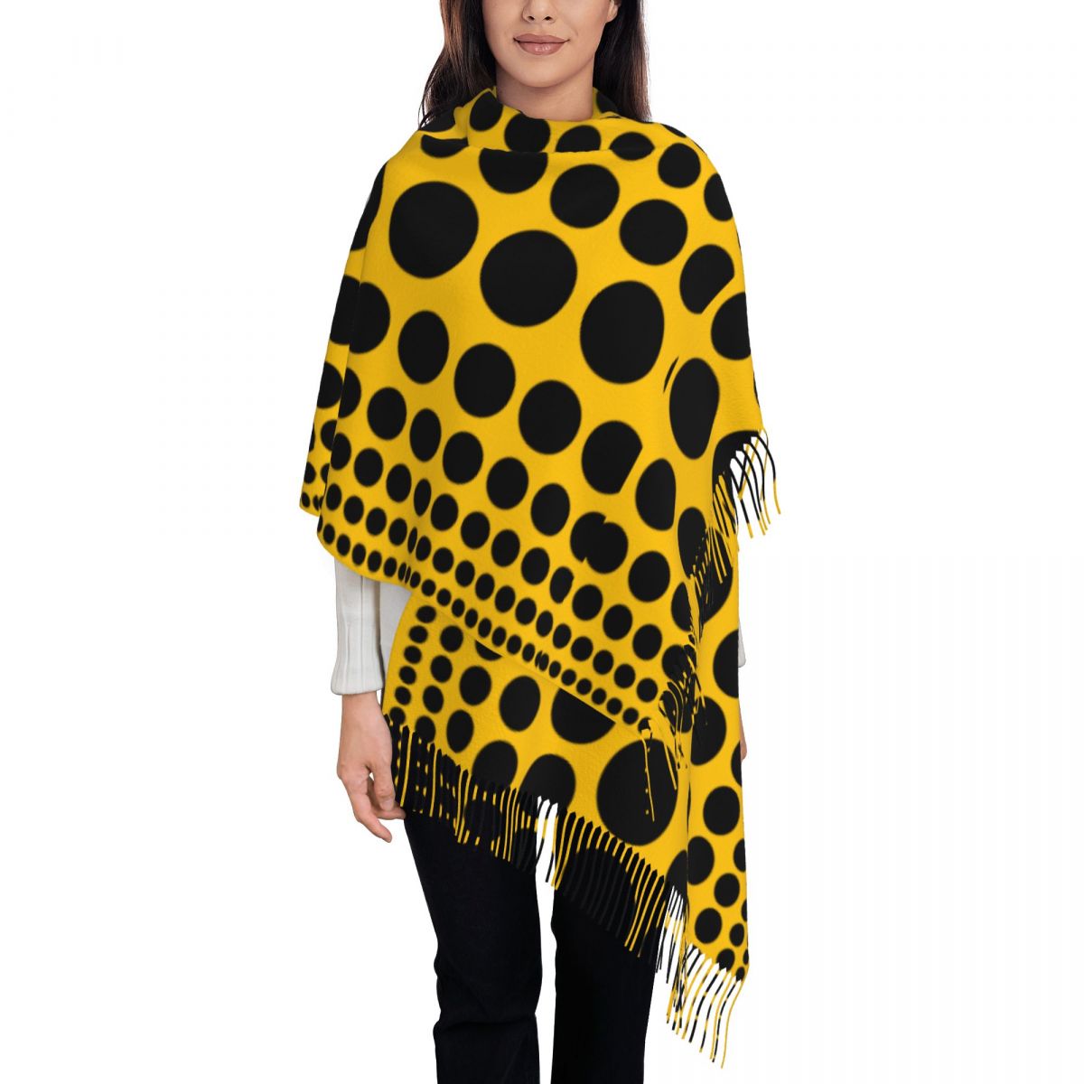 Infinity Polka Dots Scarf for  - Infinity Scarf Knit avaliação e preço