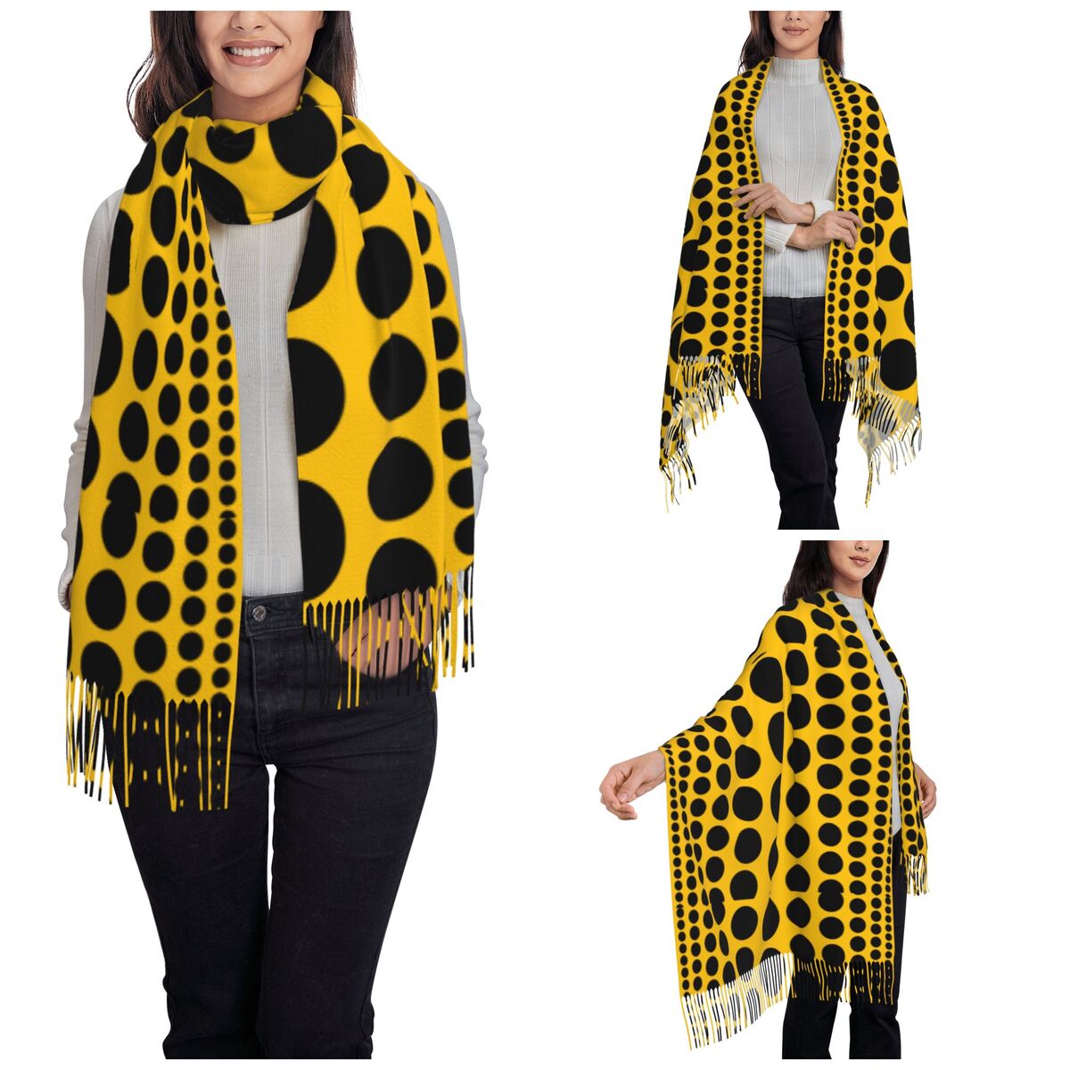 Infinity Polka Dots Scarf for  - Infinity Scarf Knit avaliação e preço
