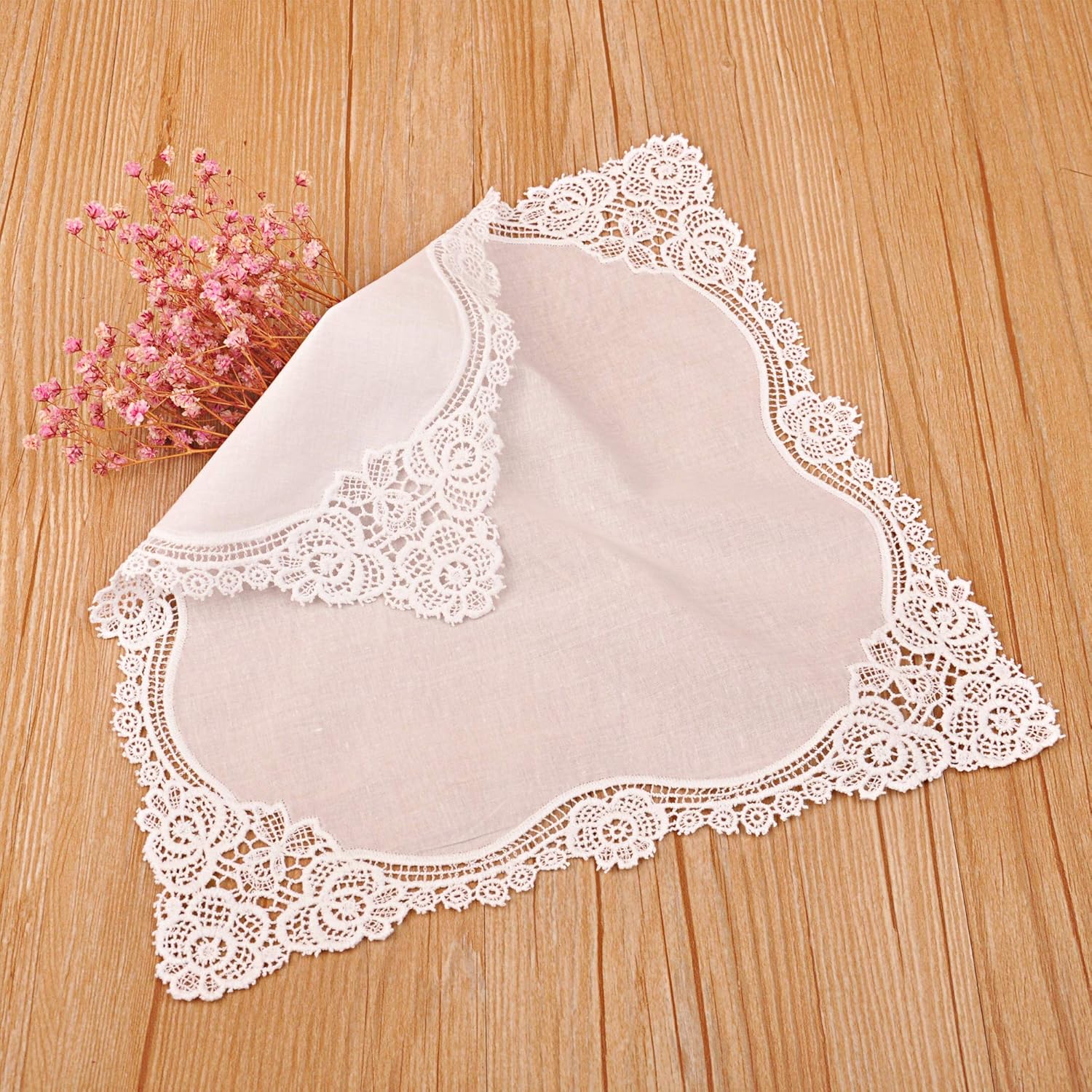 White Wedding Handkerchief Pur - Handkerchief Cotton Men avaliação e preço
