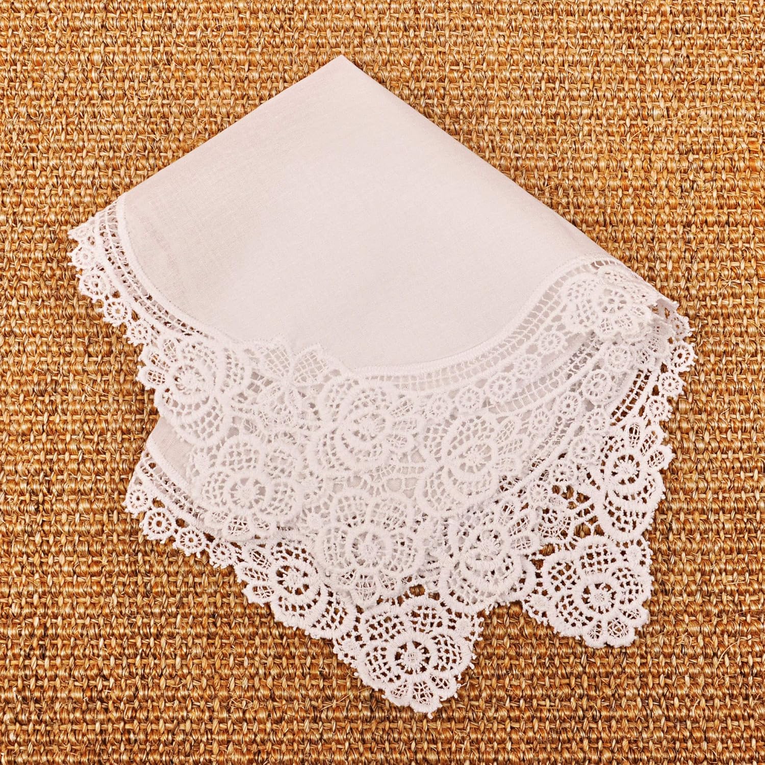 White Wedding Handkerchief Pur - Handkerchief Cotton Men avaliação e preço