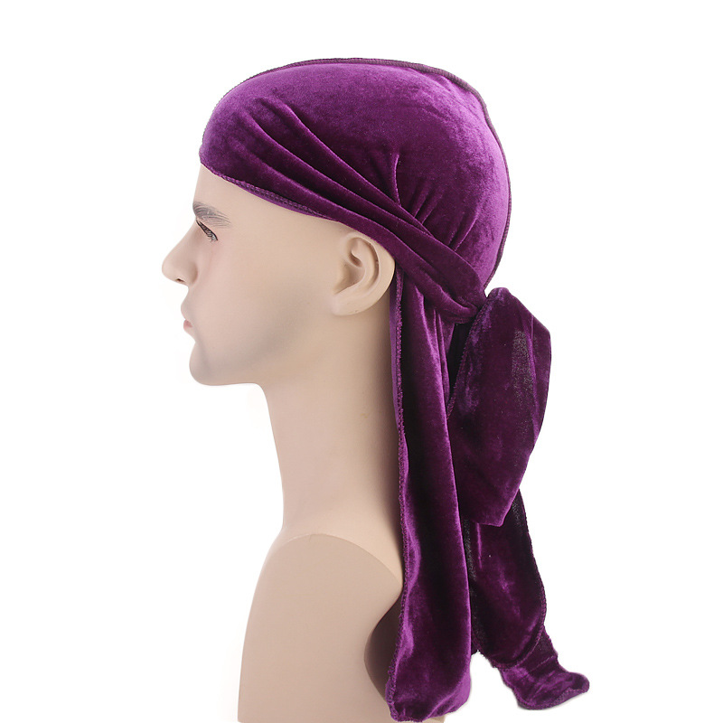 New Luxury Men's Velvet Durags - Bandana Doo Rag avaliação e preço