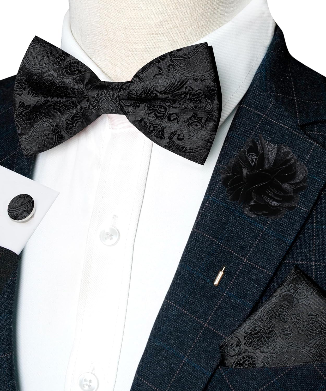 Paisley Pre-tied Bow Tie and P - Bow Tie Pre Tied avaliação e preço