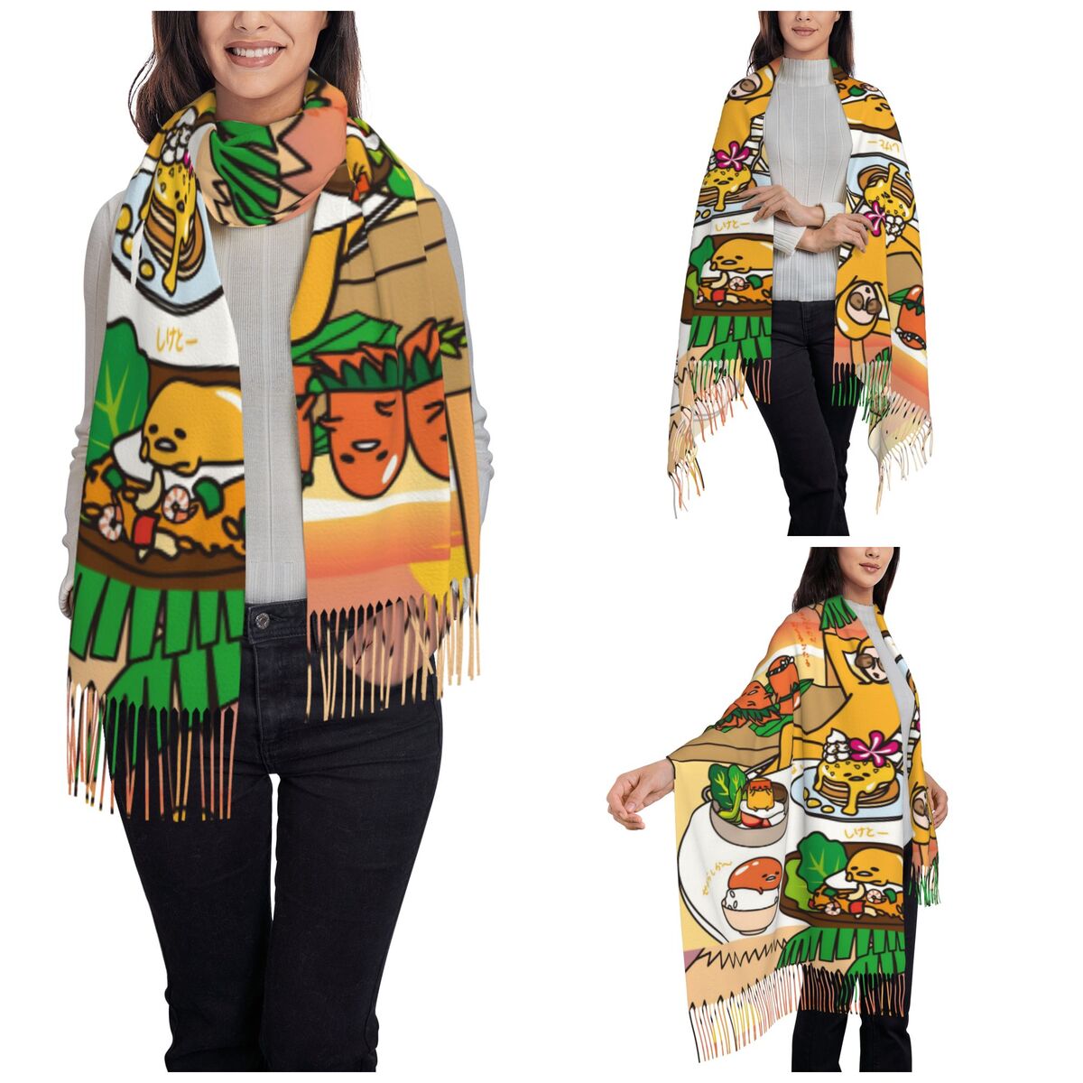 Women's Scarf with Tassel Gude - Pashmina Wrap Large avaliação e preço