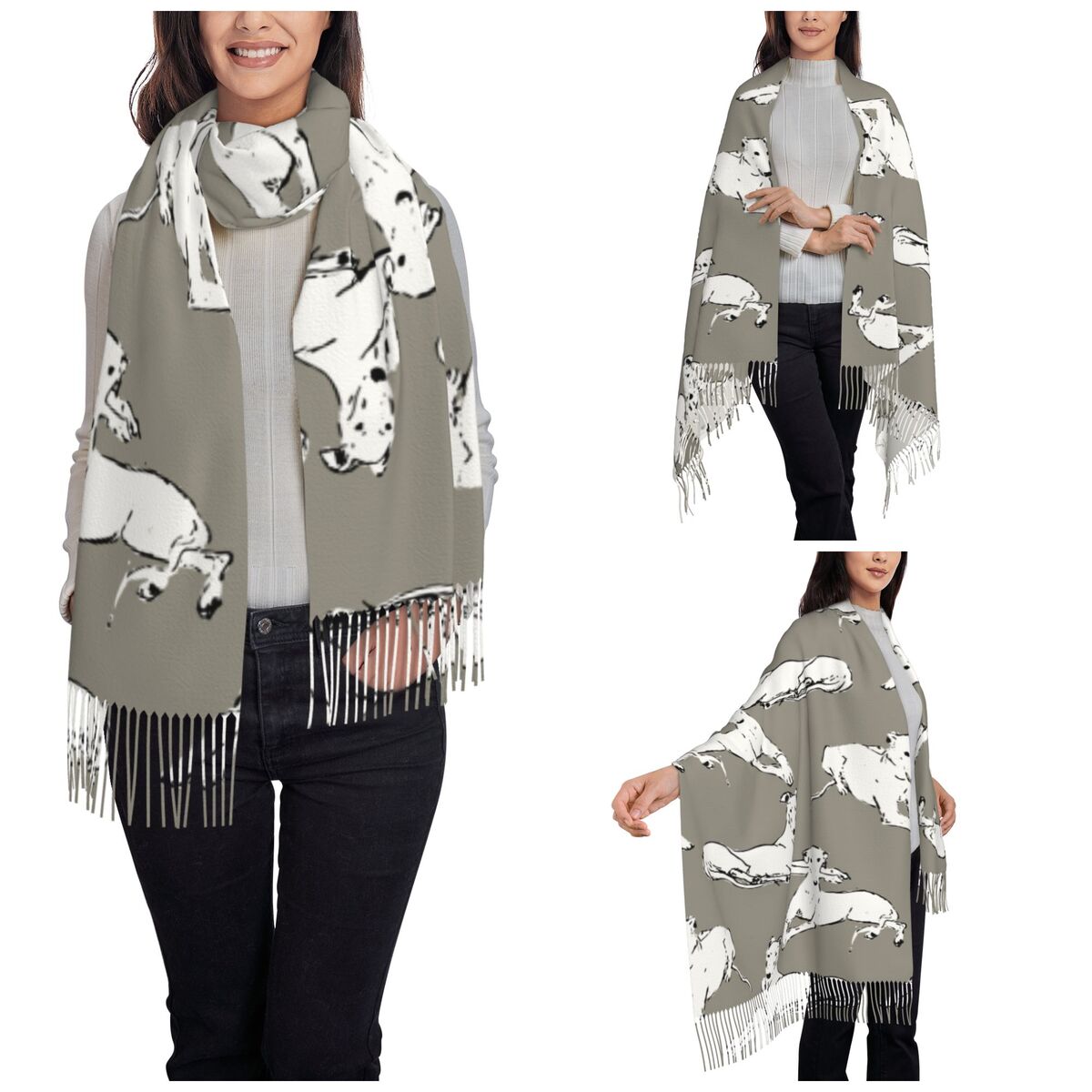 Relaxing Greyhound Whippet Sca - Pashmina Wrap Large avaliação e preço