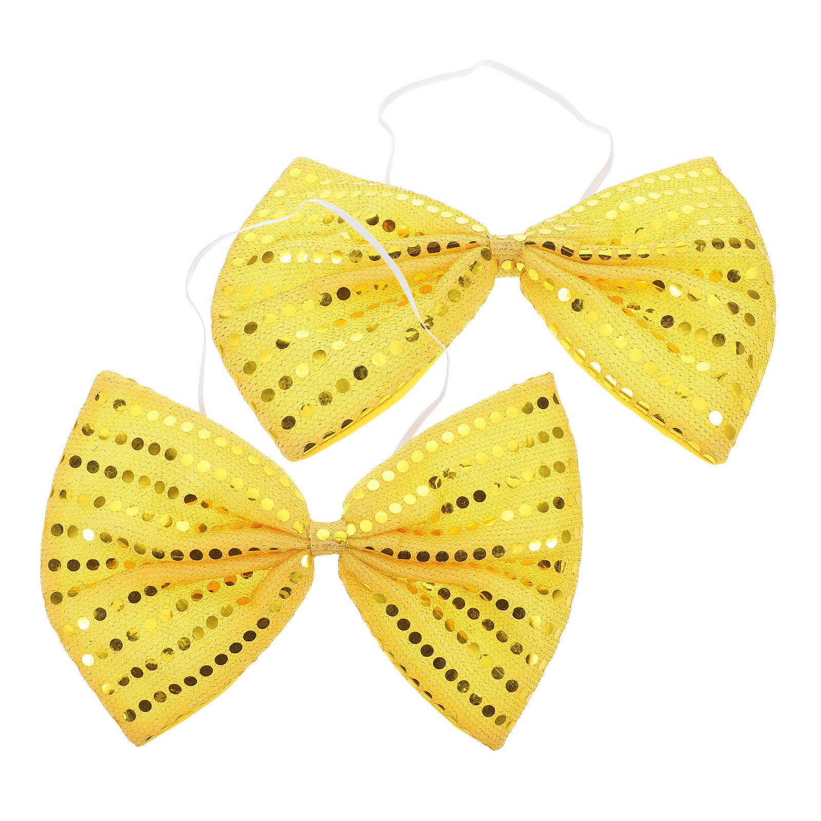 2Pcs Large Gold Sequin Bow Tie - Bow Tie Pre Tied avaliação e preço
