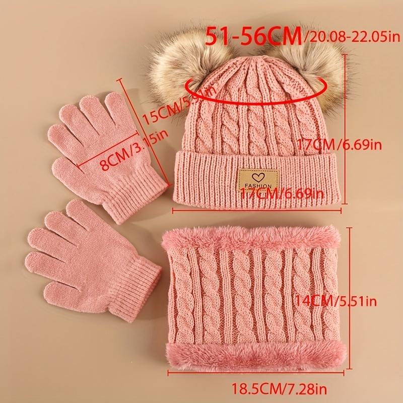 Toddler Kids Pom Pom Decor Bea - Infinity Scarf Knit avaliação e preço