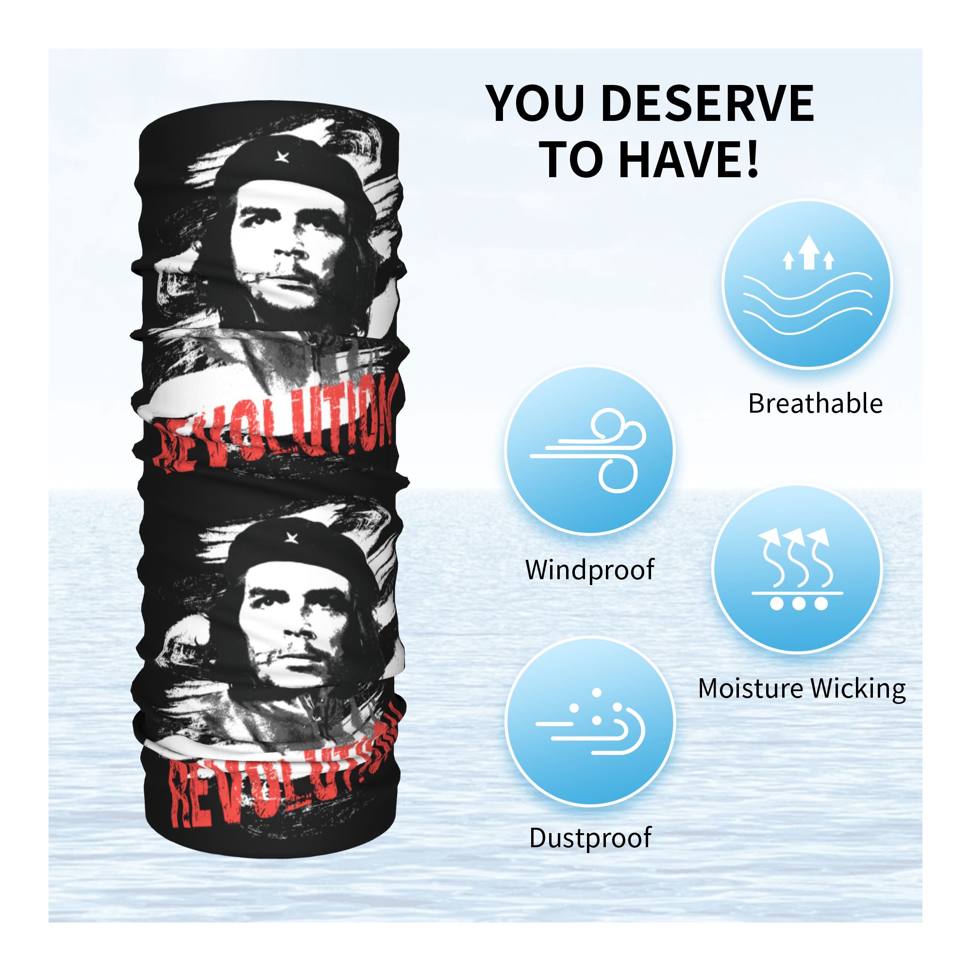 Custom Che Guevara Revolution  - Neck Warmer Tube avaliação e preço