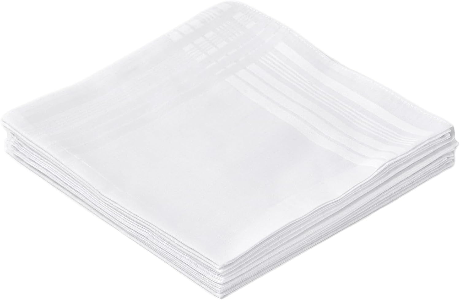 Men's Pure White 100% Cotton H - Handkerchief Cotton Men avaliação e preço
