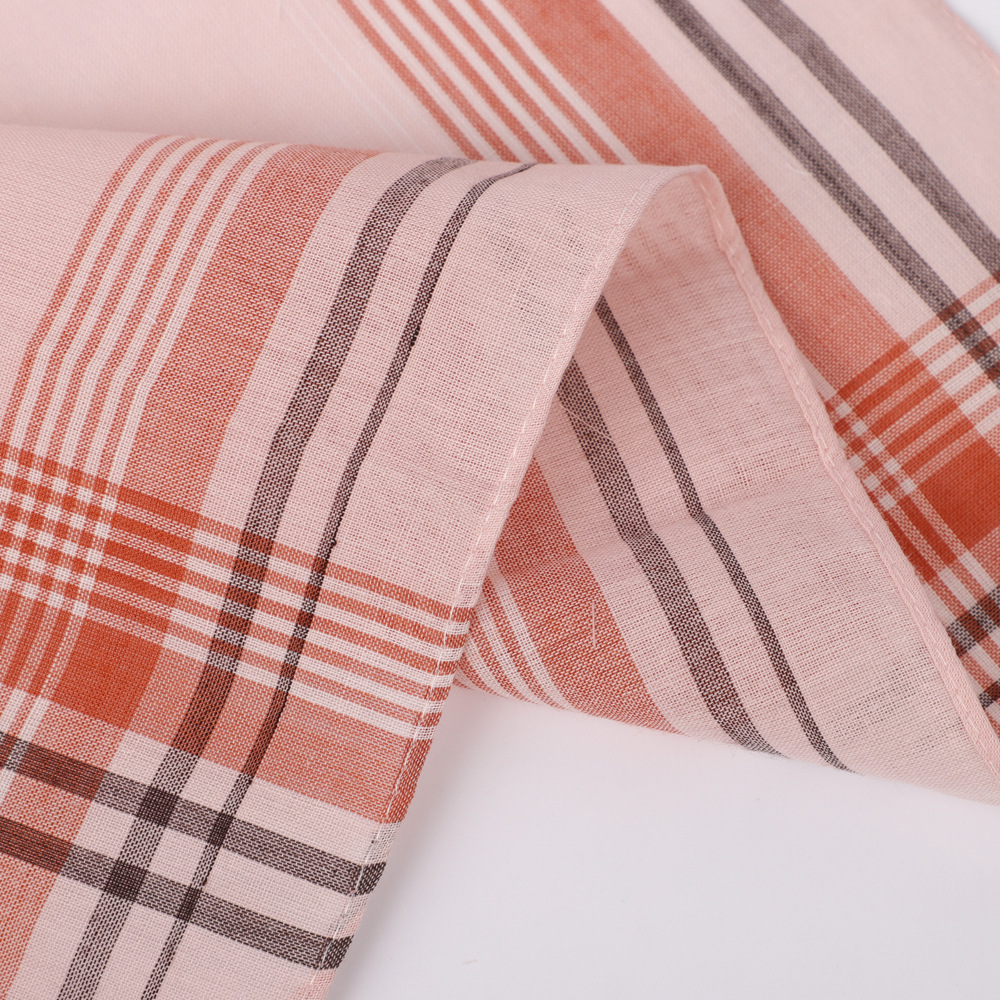 6pcs Men's Mixed Color Plaid S - Handkerchief Cotton Men avaliação e preço