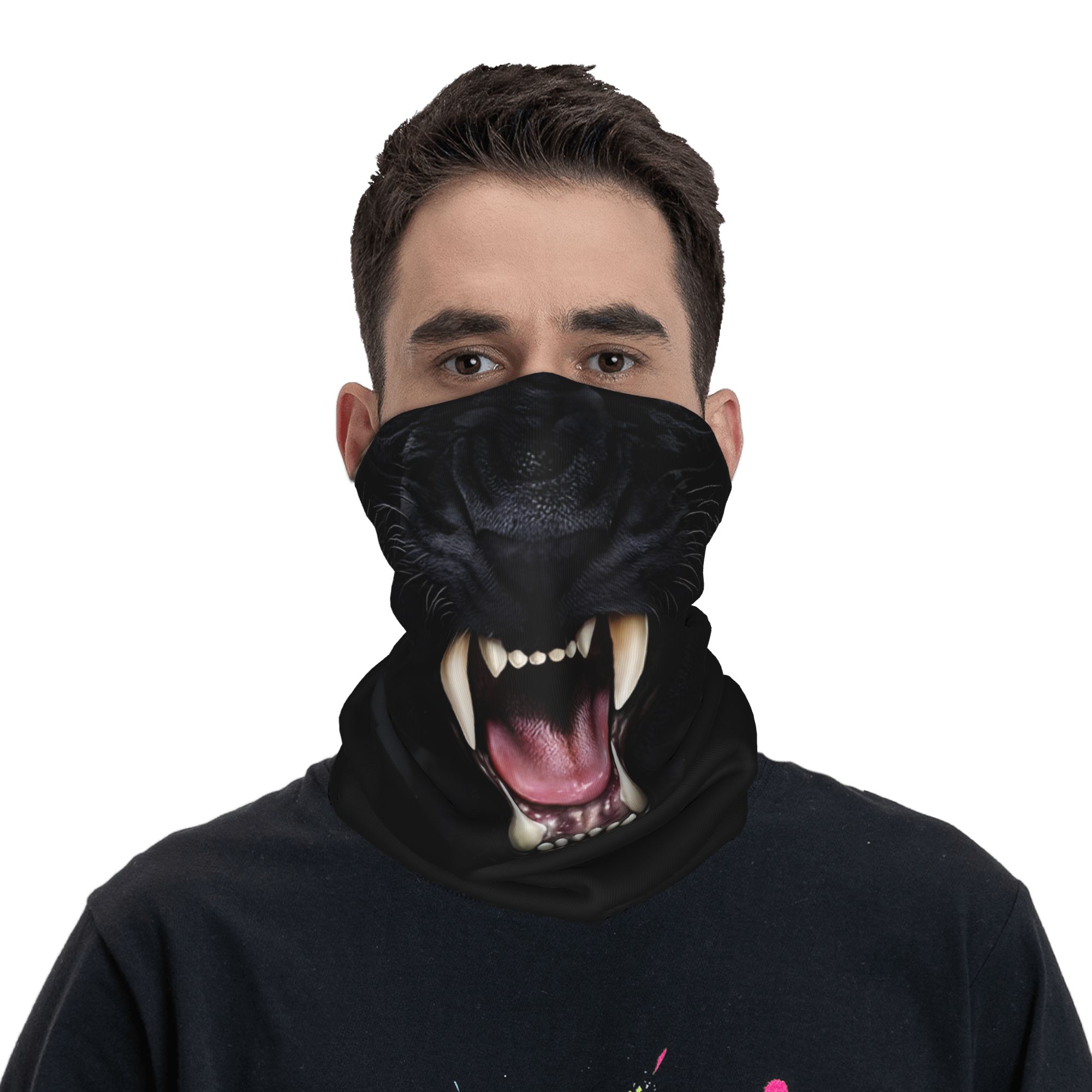 Custom Black Panther Animal He - Neck Warmer Tube avaliação e preço