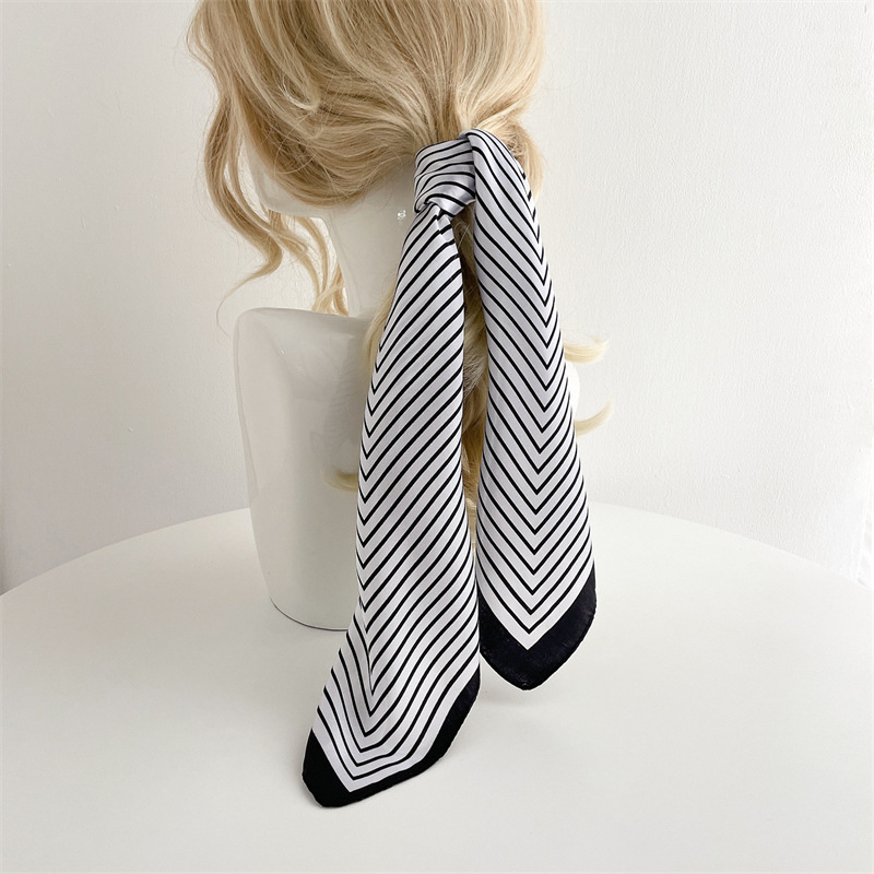 Luxury Stripe Silk Square Scar - Silk Tie Striped avaliação e preço