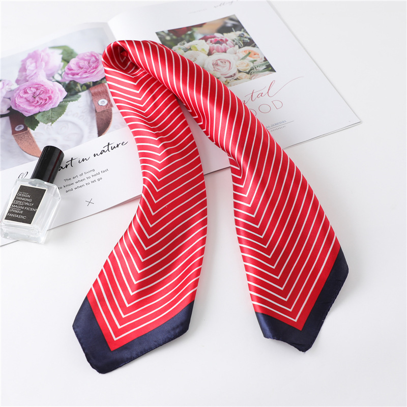 Luxury Stripe Silk Square Scar - Silk Tie Striped avaliação e preço