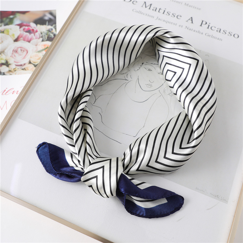 Luxury Stripe Silk Square Scar - Silk Tie Striped avaliação e preço