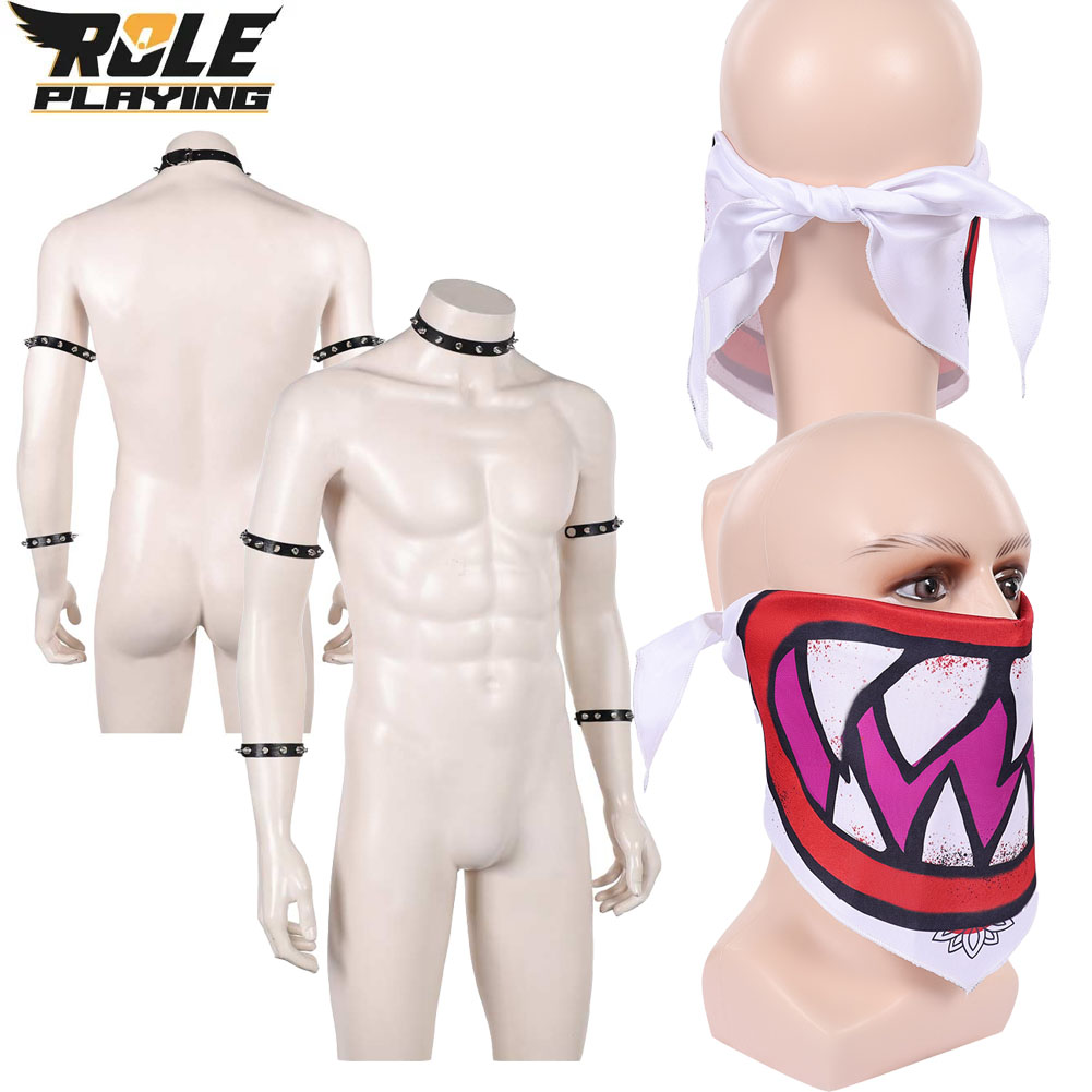 Bowser Jr Cosplay Scarf Mask B - Ascot Neck Scarf avaliação e preço