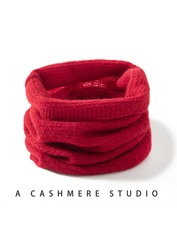 100% Pure Cashmere Waffle Knit - Infinity Scarf Knit avaliação e preço
