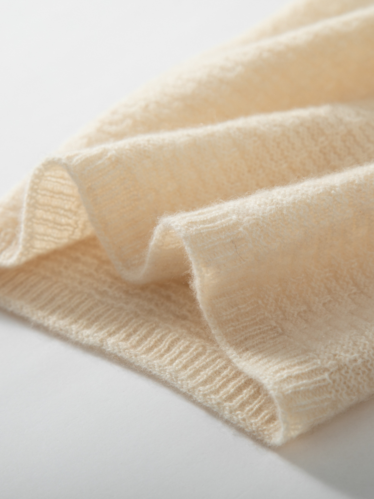 100% Pure Cashmere Waffle Knit - Infinity Scarf Knit avaliação e preço